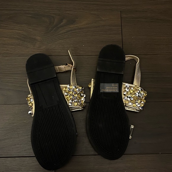 Gold Sandals - Picture 2 of 3